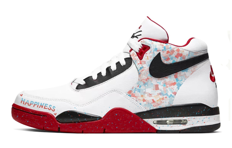 Nike Flight Legacy High-Top Vintage Basketball Shoes Men's Red White