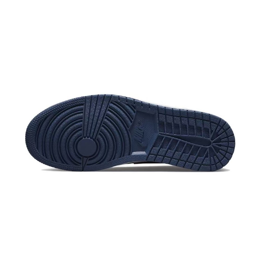 Jordan Air Jordan 1 Anti-Slip Wear-Resistant Low-Top Vintage Basketball Shoes Men's Blue White