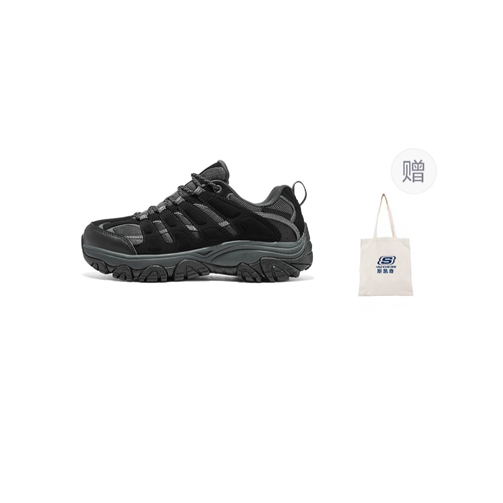 Skechers OUTDOOR Wear-Resistant Support Balance Lightweight Rebound Low-Top Outdoor Shoes Women's Black Gray