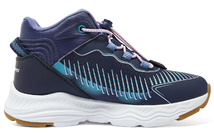 Skechers Girls Thermal Abrasion Resistant Short Snow Boots Women's Marine Blue Lavender