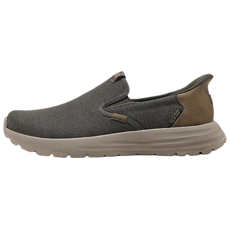 Skechers Slip ins Abrasion Resistant Low Top Casual Shoes Men's Brown
