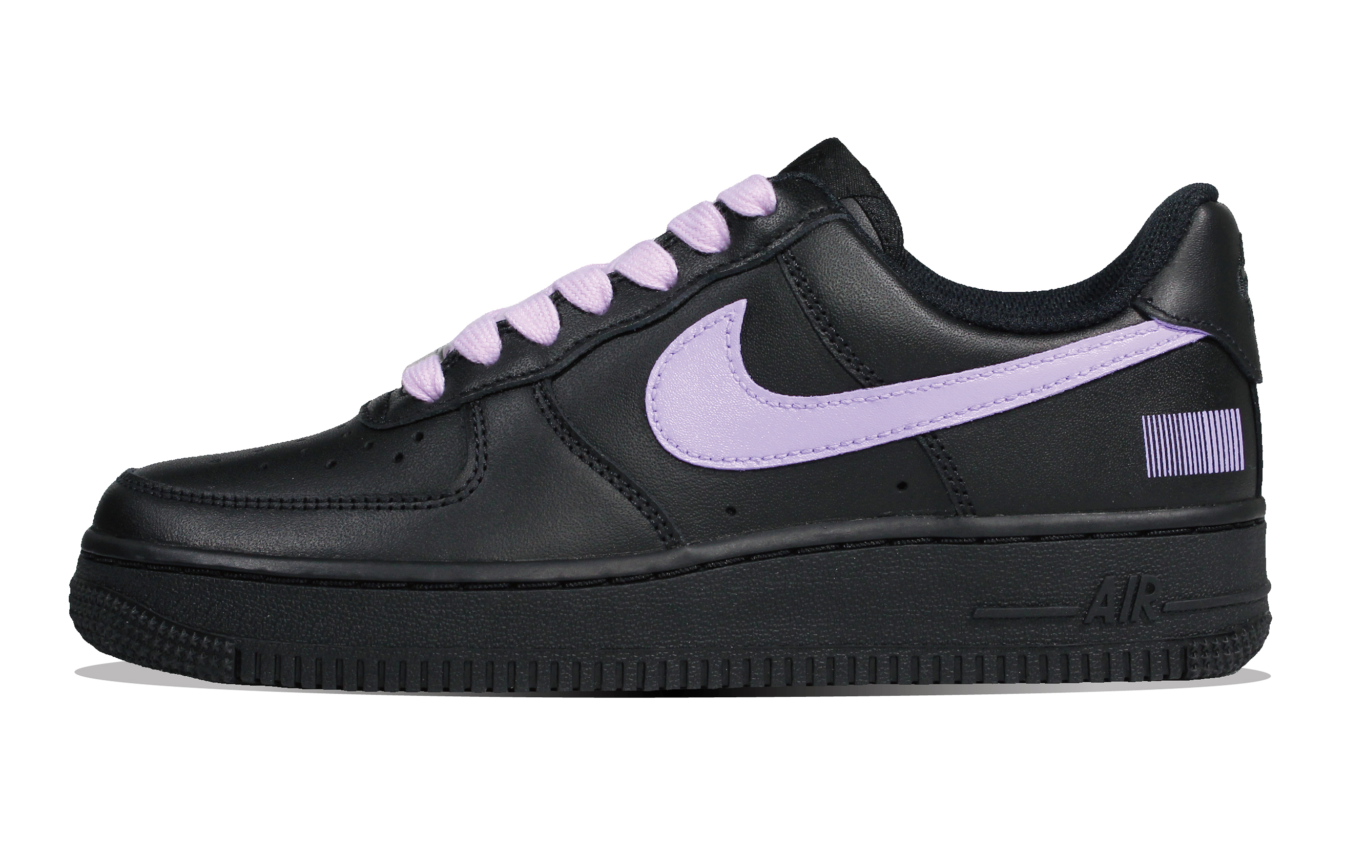 Nike Air Force 1 Slip-Resistant Low-Top Skateboard Shoes Women's Black