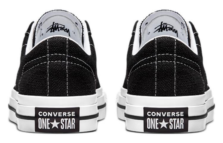 Converse X Stüssy One Star Ox Low 'Black/White' Sneakers купить в интернет-магазине Yoocart с быстрой доставкой по России.