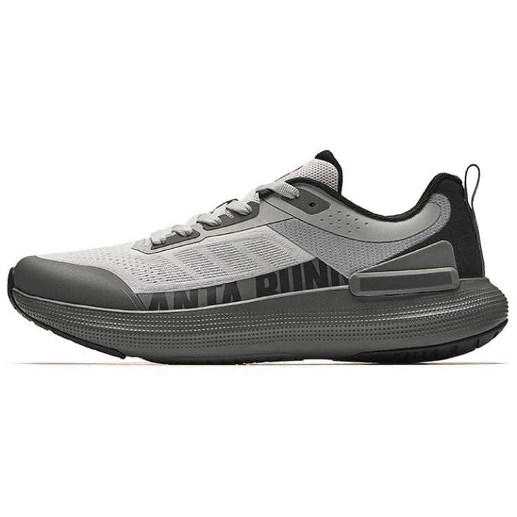 Anta Running Collection Anti-Slip Wear-Resistant Low-Top Casual Running Shoes Men's Gray Black