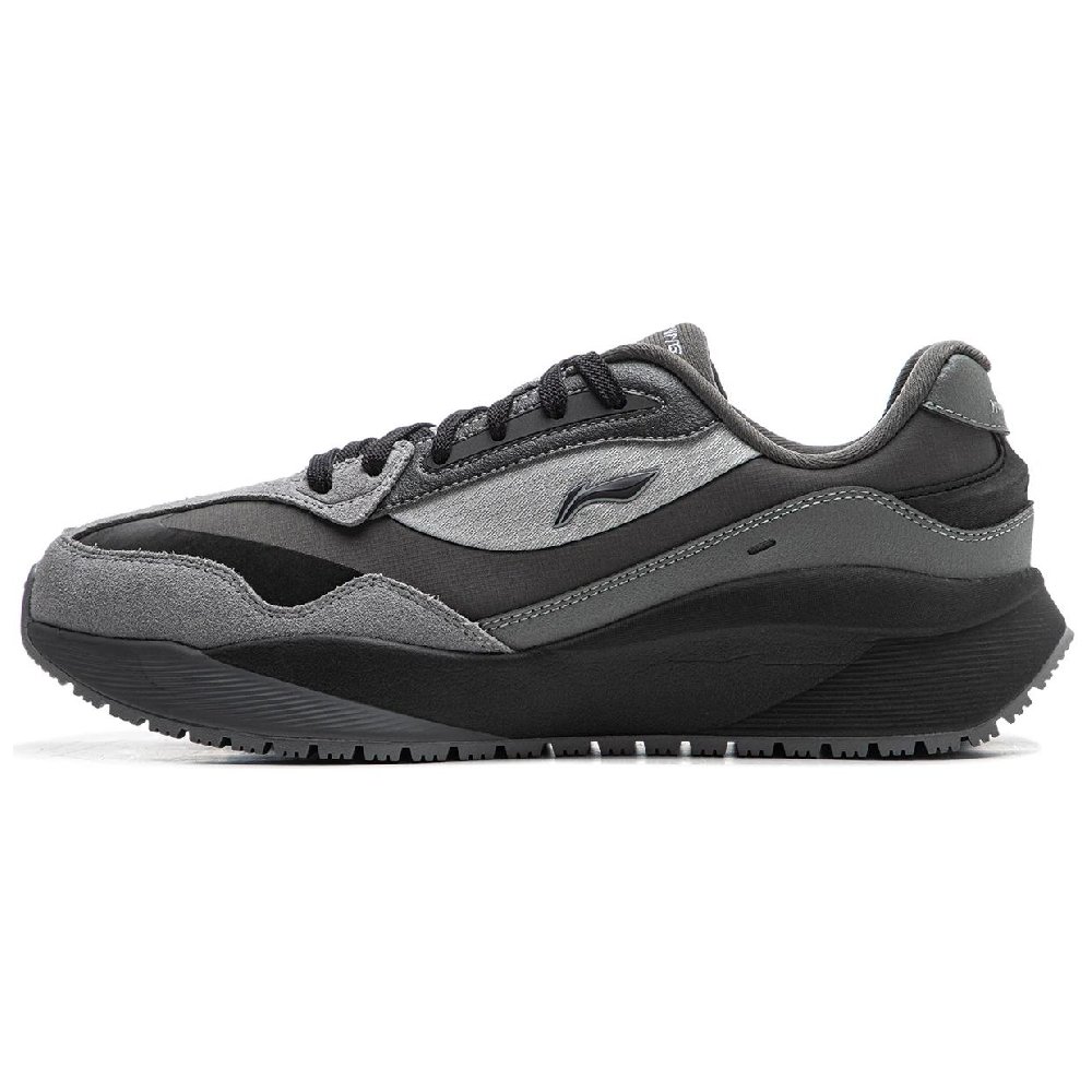 LiNing Load Capacity 2.0 Anti Slip Wear Resistant Low Top Casual Shoes Men's Gray Black