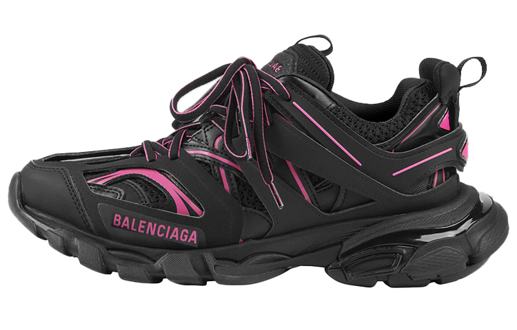 Balenciaga Track Sneaker 'Black Neon Pink' Women's