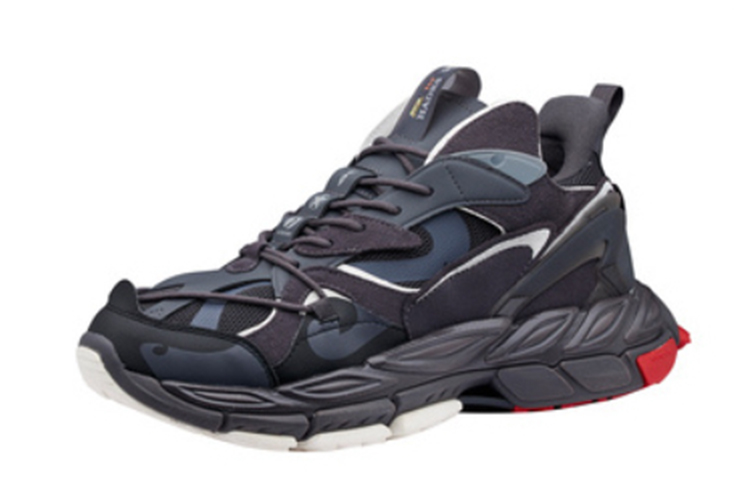 361° Low-Top Running Shoes Men's Black Gray купить в интернет-магазине Yoocart с быстрой доставкой по России.