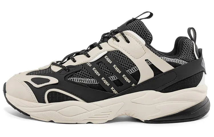 Kappa Shock Absorbers With Slip Resistant And Abrasion Resistant Properties Low Top Chunky Sneakers Unisex Black