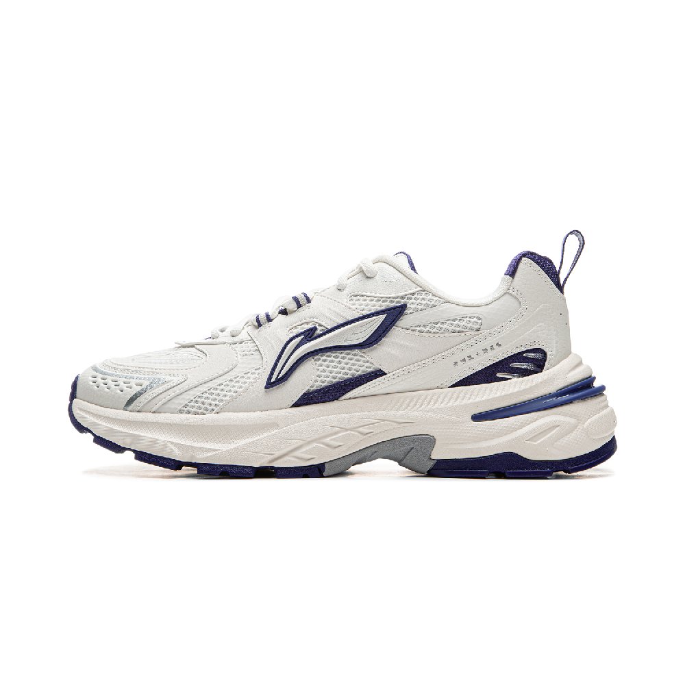 LiNing Beichen 2K Anti Slip Wear Resistant Low Top Chunky Sneakers Men's White Blue