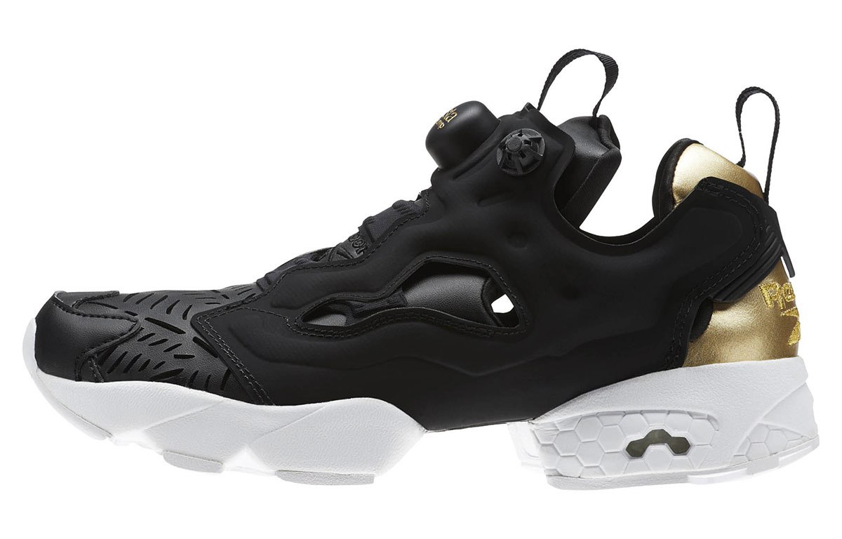 Reebok Instapump Fury Cutouts Running Shoes Black Women's