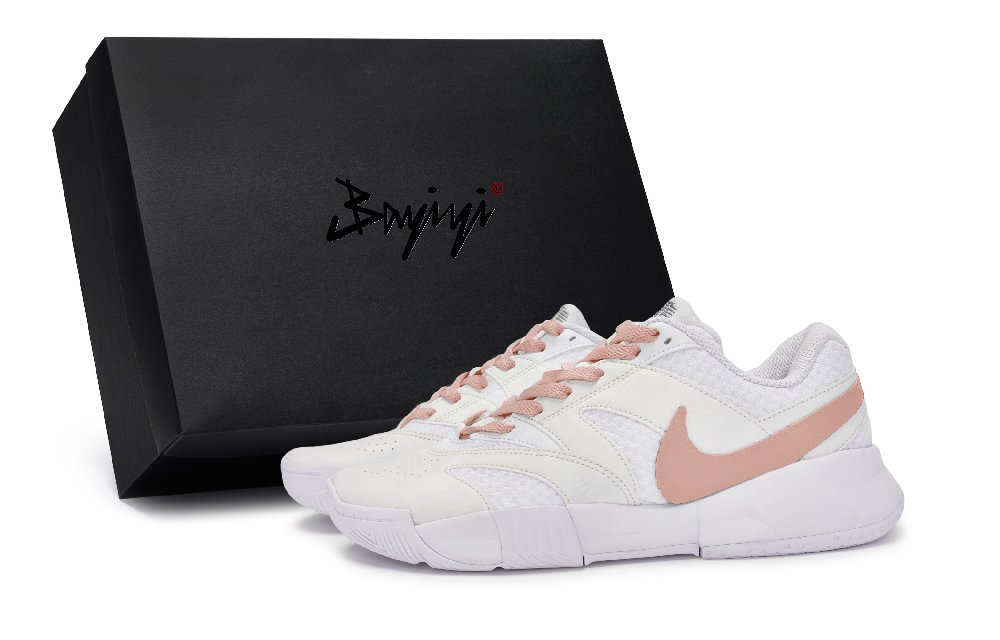 Nike Court Lite 4 Tennis Shoes Unisex Low Top Black/White/Beige/Flesh Pink