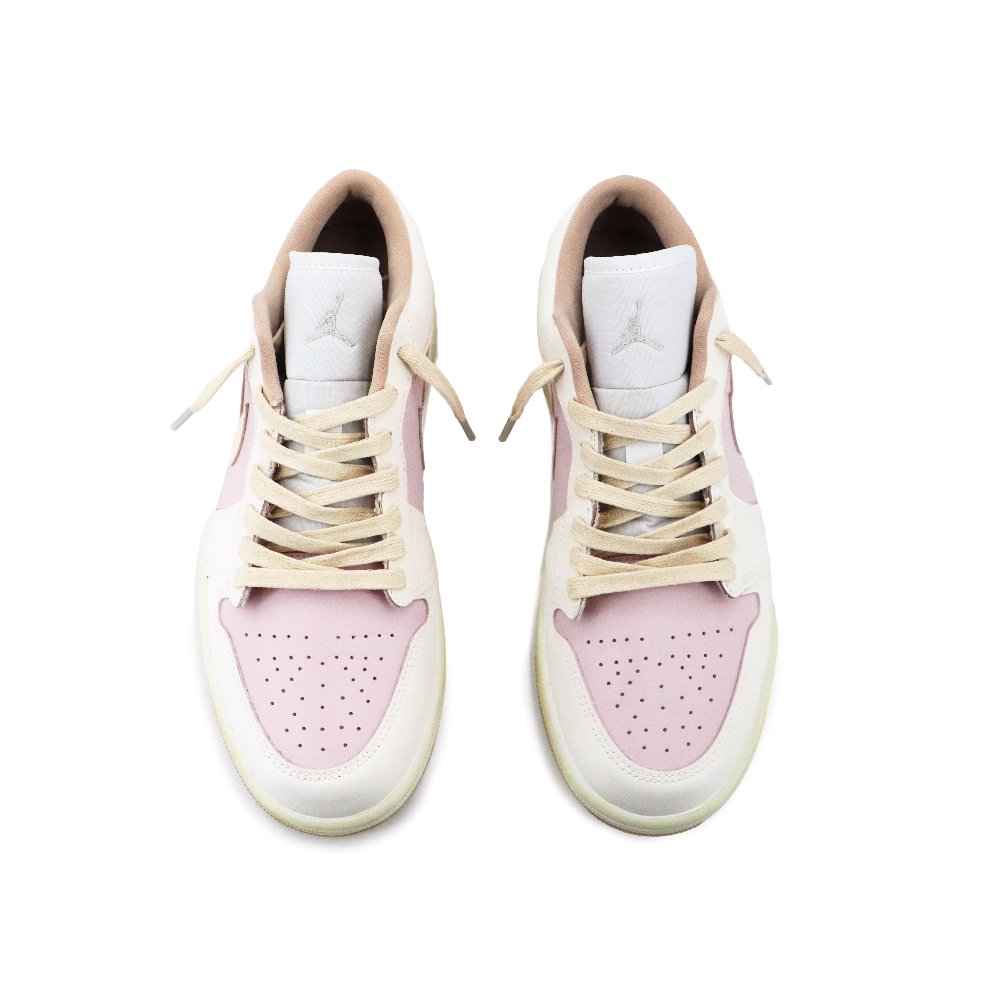 Jordan Air Jordan 1 Low Top Vintage Basketball Shoes Unisex Pink White