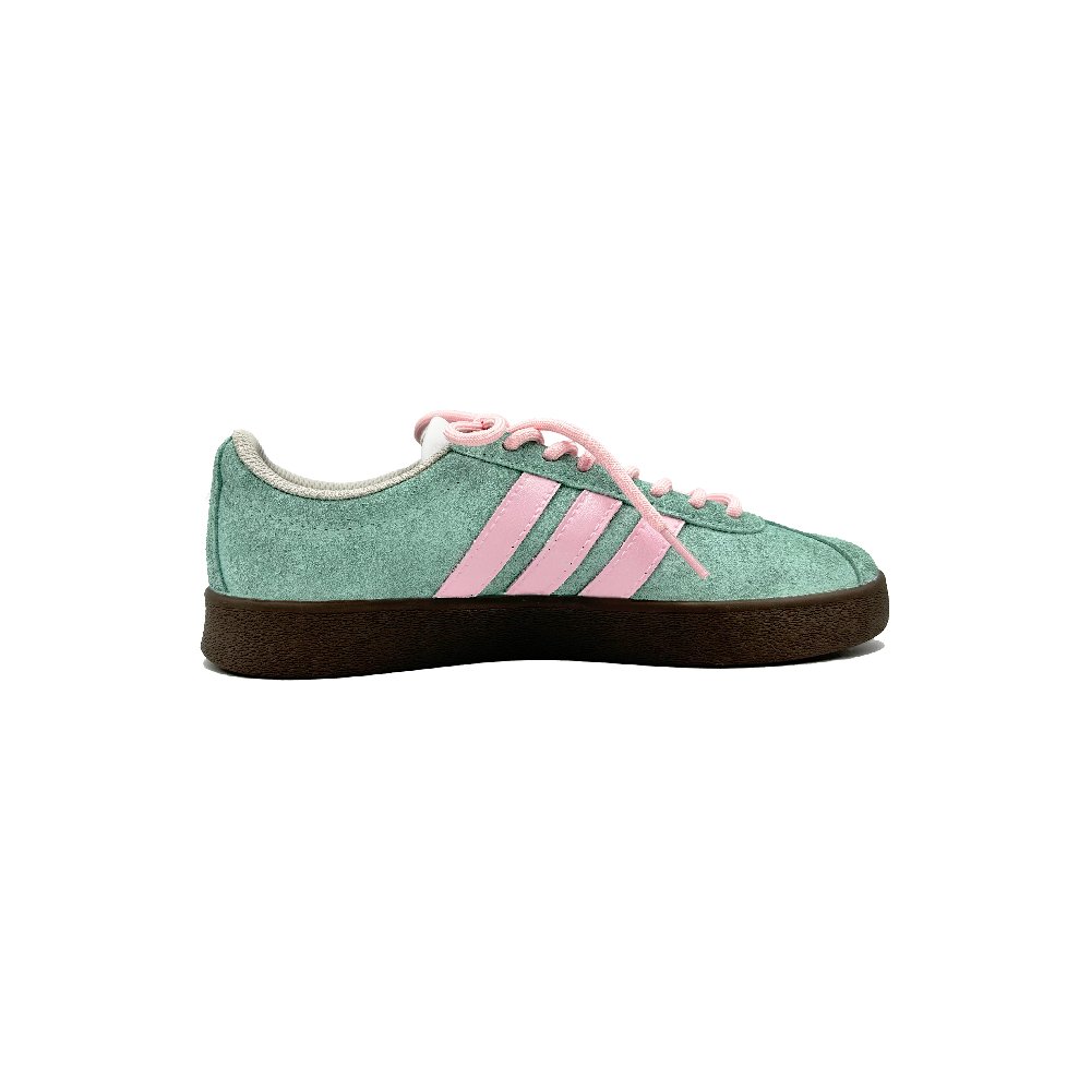 Adidas Neo VL Court 2.0 Dreams Wear-resistant And Lightweight Low-Top Skateboard Shoes Unisex Pink Green