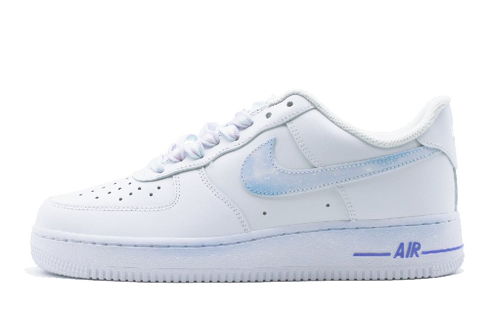 Nike Air Force 1 Anti Slip Wear Resistant Low Top Skateboard Shoes Unisex Blue White
