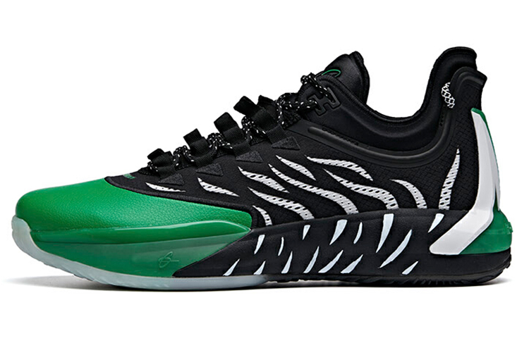 Anta GH1 Gordon Hayward Cushioning Wear-Resistant Low-Top Basketball Shoes Men's Black Green