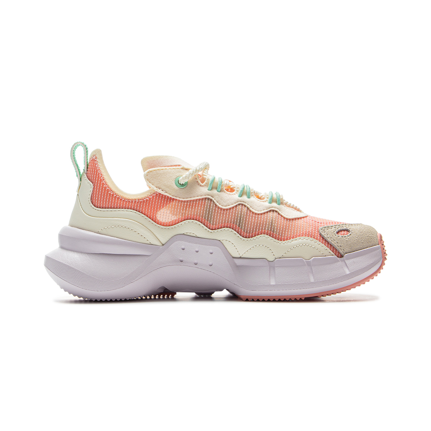 LiNing Anti Slip Wear Resistant Low Top Basketball Shoes Women's Beige Orange купить в интернет-магазине Yoocart с быстрой доставкой по России.
