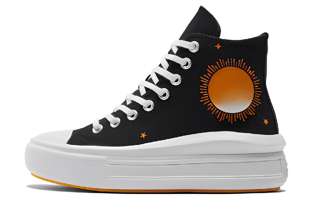 Converse Chuck Taylor All Star Move High 'Black White Orange' Women's