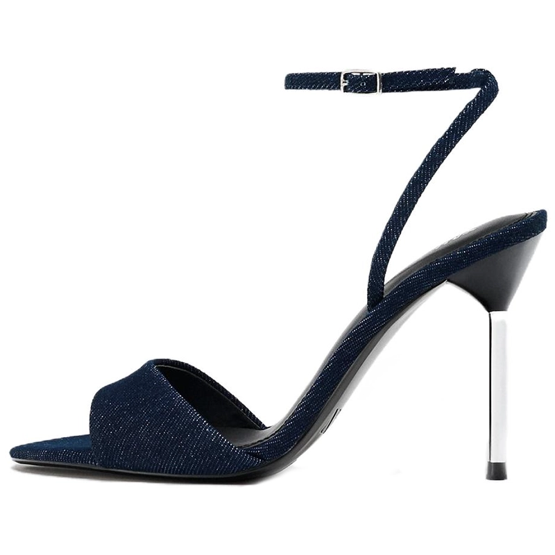 ZARA One Strap Sandals 11cm Women's Blue купить в интернет-магазине Yoocart с быстрой доставкой по России.