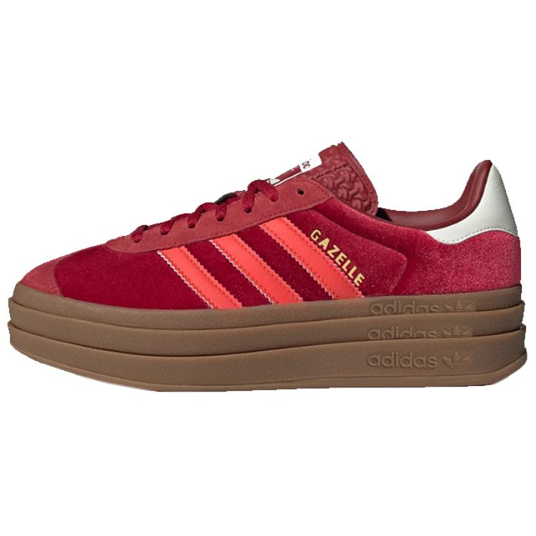 Adidas Gazelle Bold Bright Red Velvet Women's