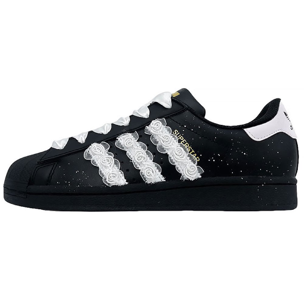 Adidas Originals SUPERSTAR Slip Resistant Low Top Skateboard Shoes Women's Black White