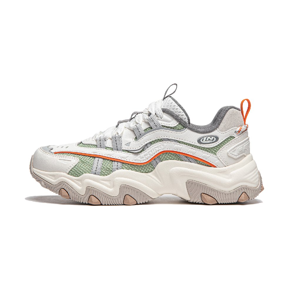 LiNing Cat's Claw Lite 2 Shock Absorbers With Slip Resistant Features Low Top Chunky Sneakers Women's Green