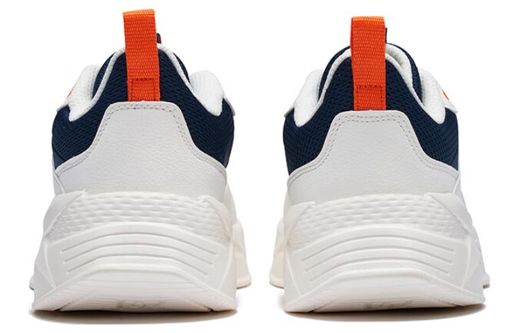 361° Anti Slip Wear Resistant Low Top Sports Casual Shoes Men's White Blue Orange