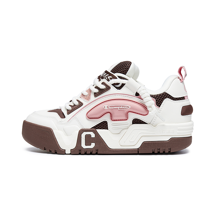 Champion Balance Low top Skateboard Shoes Women's Pinecone Brown/Milk White