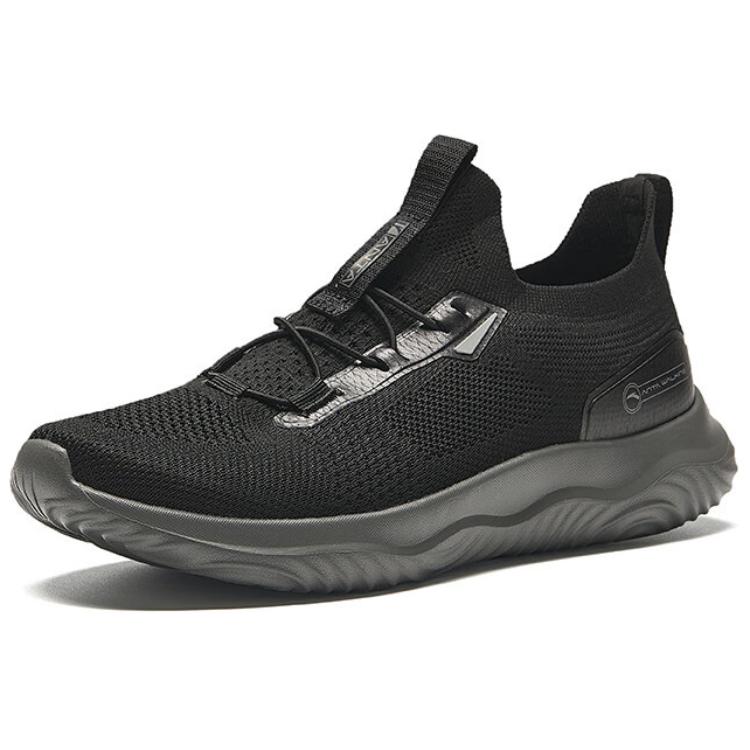 Anta Cushioned Slip-Resistant Low-Top Running Shoes Men's Basic Black купить в интернет-магазине Yoocart с быстрой доставкой по России.