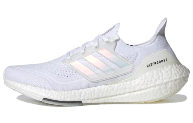 Adidas Ultra Boost 21 White Iridescent Cage