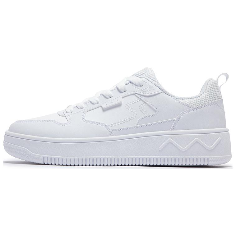 361° Wear-Resistant Low-Top Skateboard Shoes Women's White