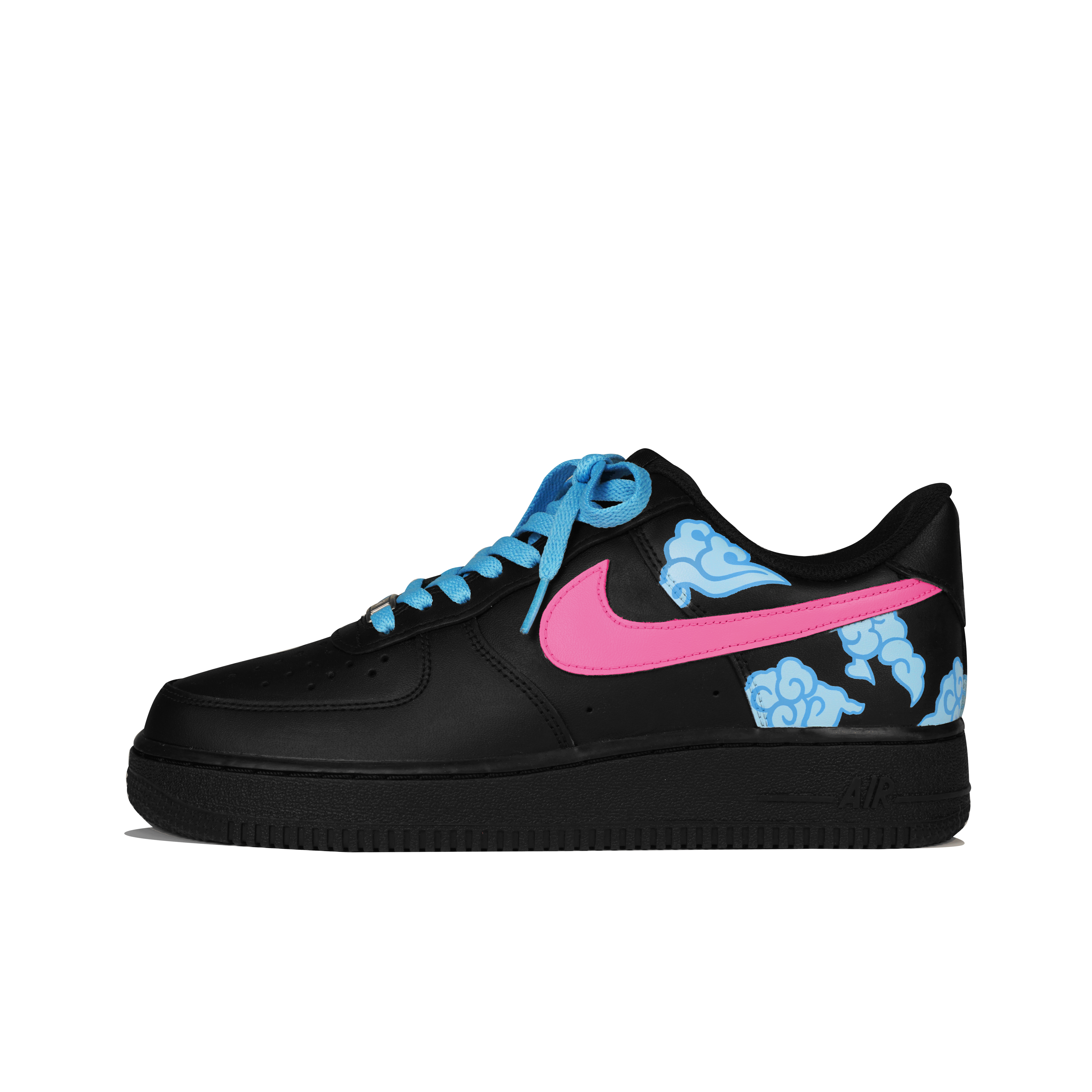 Nike Air Force 1 Skateboard Shoes Women's Low-Top Black Blue Pink купить в интернет-магазине Yoocart с быстрой доставкой по России.