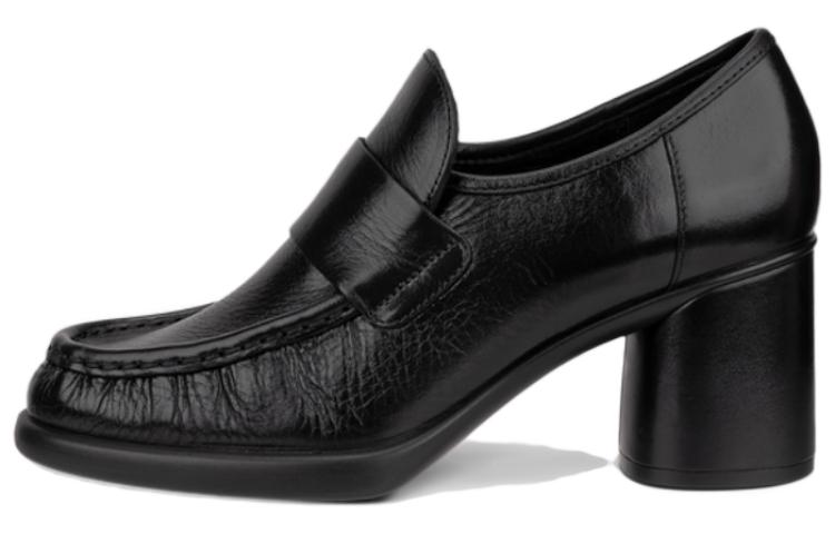 Ecco Chunky Heel High Heels 5.5cm Women's Black