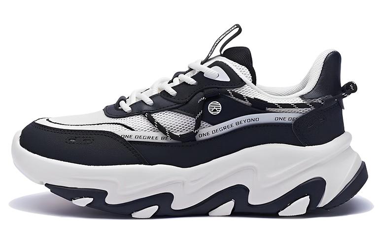 361° Lightweight, Wear resistant, And Non slip Low Top Sports Casual Shoes Women's Black White