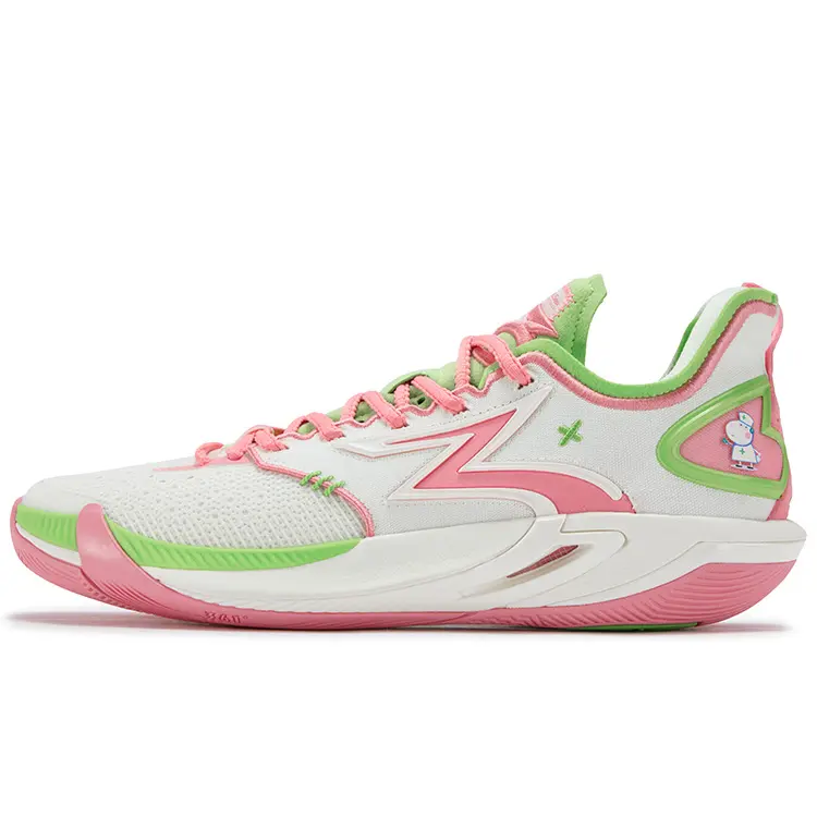 361° BIG3 6.0 Pro Shock Absorbers Slip Resistant Breathable Low top Basketball Shoes Men's Neon Light Coral