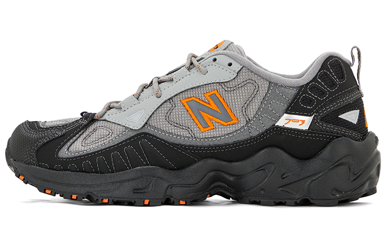 New Balance NB 703 Cushioning Low-Top Outdoor Shoes Unisex Black Gray Orange