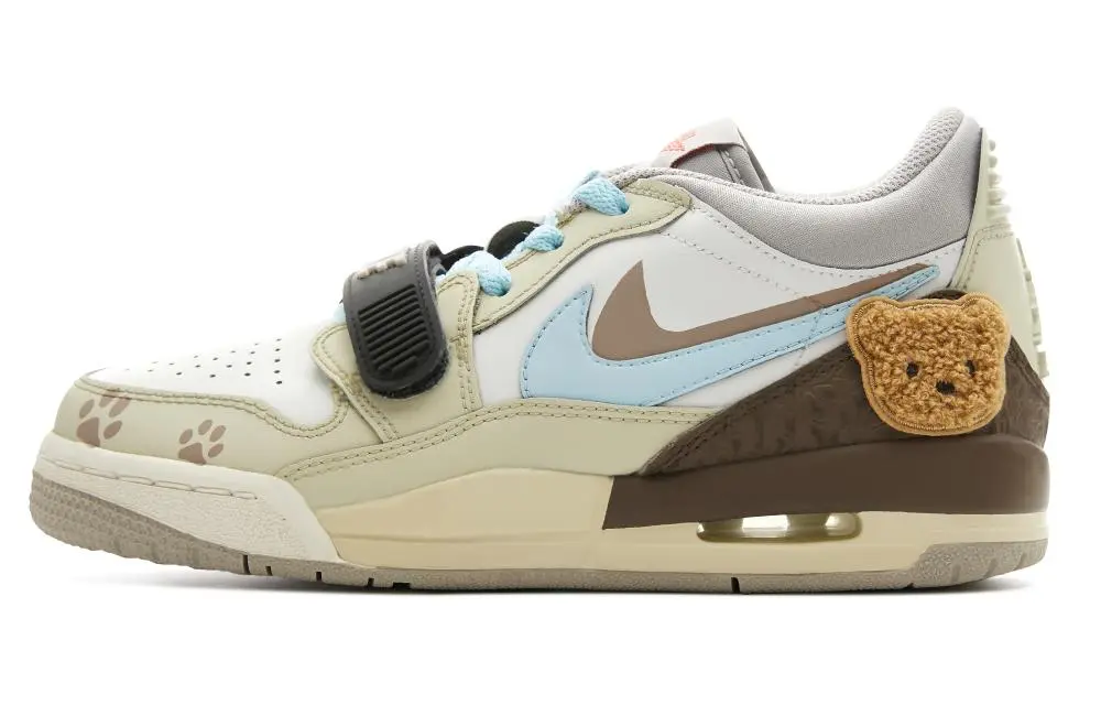 Jordan Legacy 312 Low-Top Vintage Basketball Shoes GS White Brown
