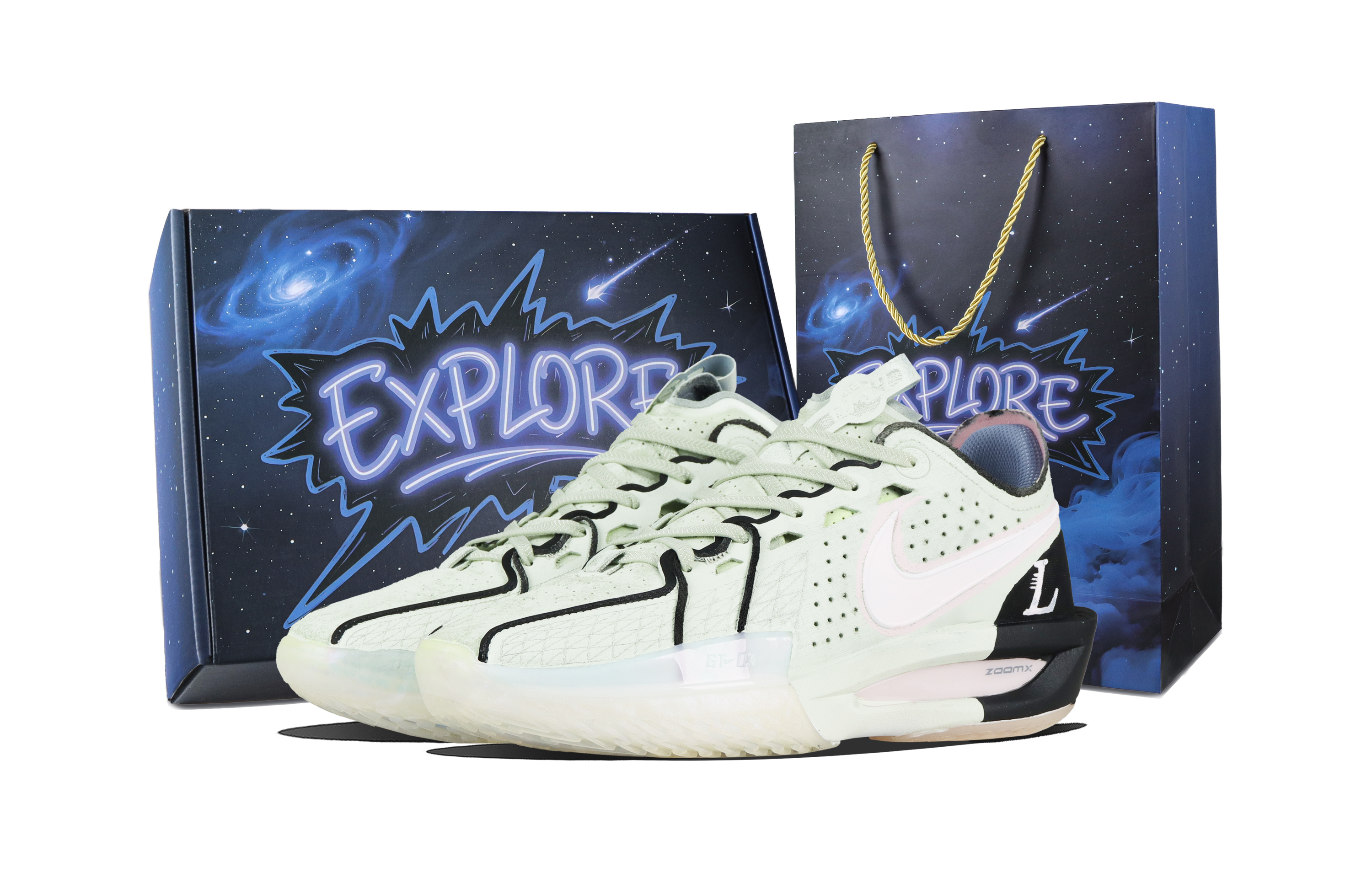 Nike Air Zoom G.T. Cut 3 Moonlight Cushioning Low top Basketball Shoes Unisex White