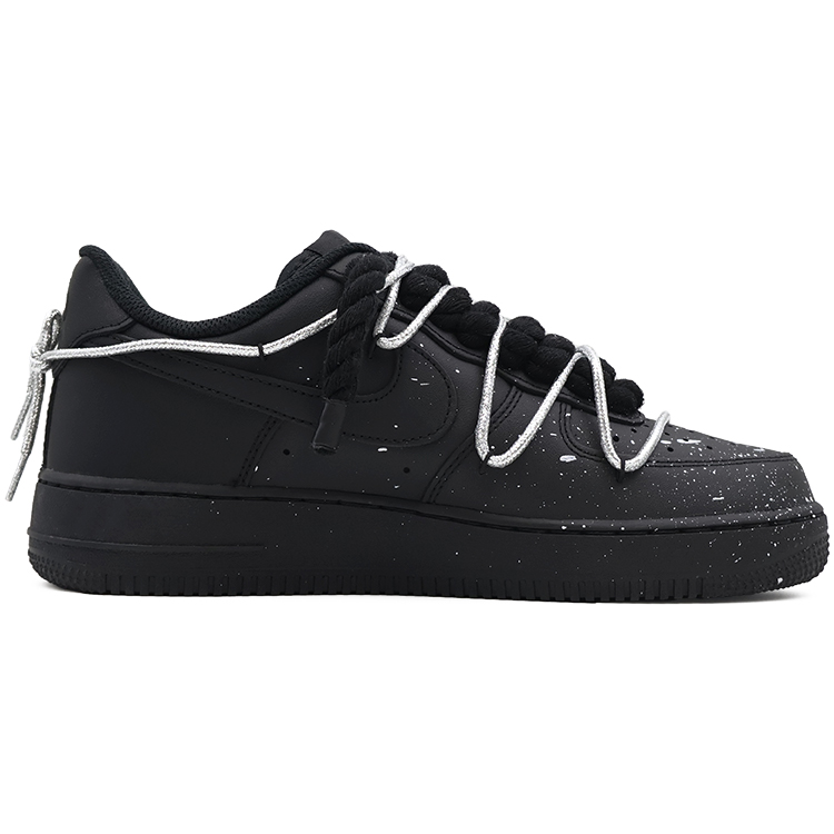 Nike Air Force 1 Anti Slip Wear Resistant Low Top Skateboard Shoes Unisex Black