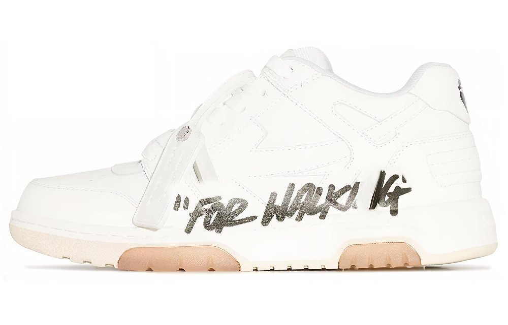 OFF WHITE Out Of Office For Walking Sneaker 'White Black' Women's