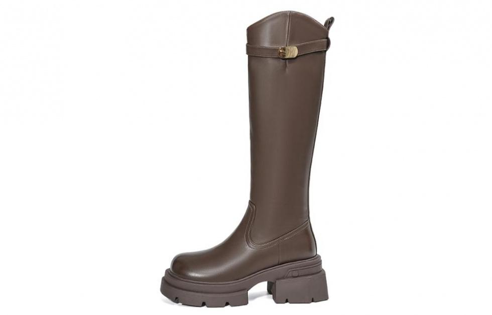 EBLAN Knee-high Boots Women's Brown