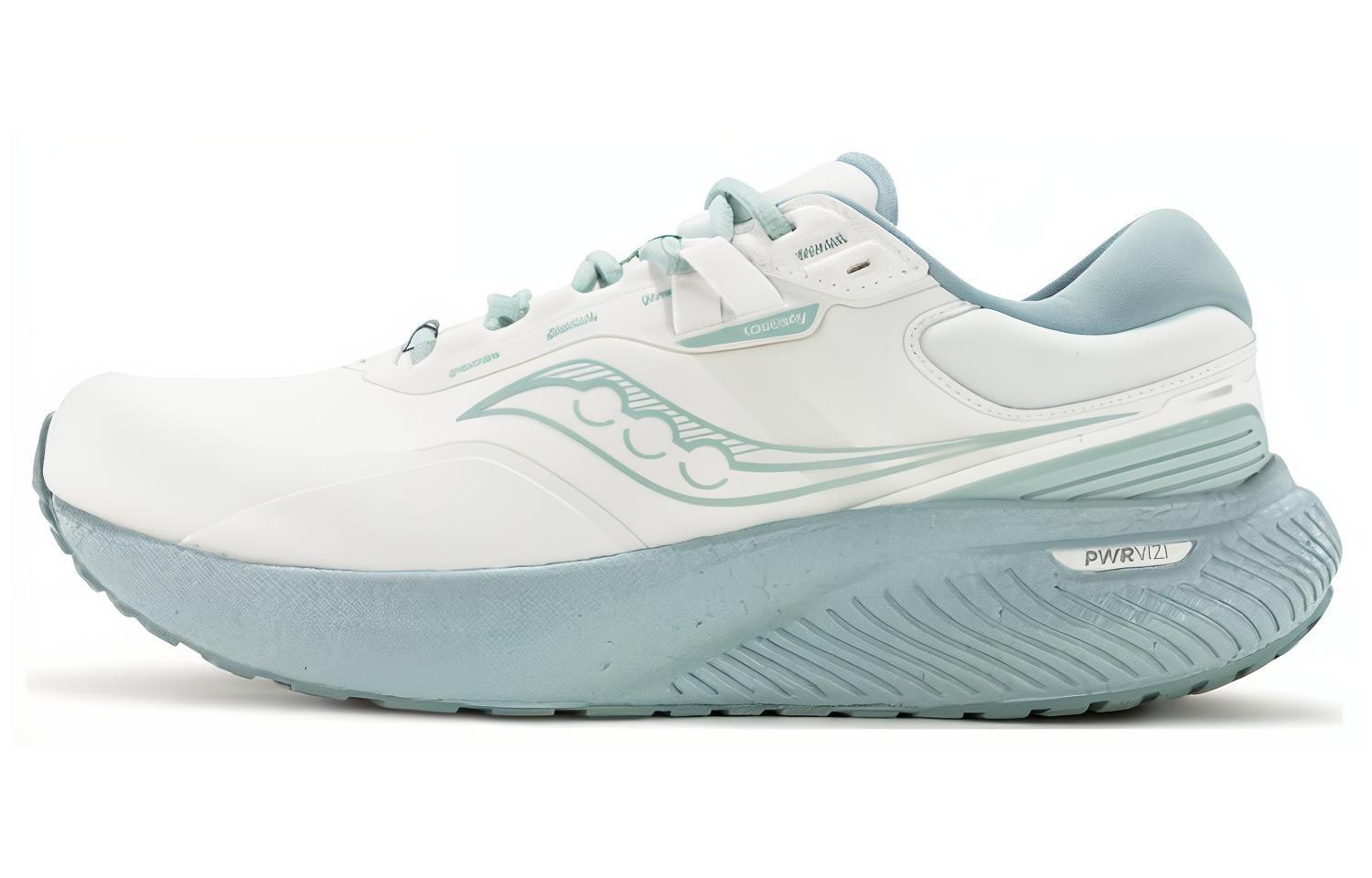Saucony Surge 1 Shock Absorbers Slip Resistant Low top Long Distance Running Shoes Unisex White Blue