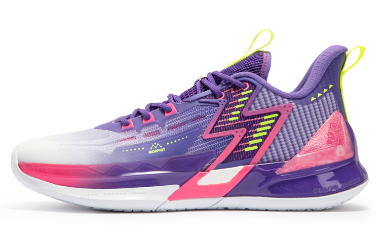 361° BIG3 4.0 PRO Basketball Shoes Men Low-Top Ultraviolet/361-Degree White