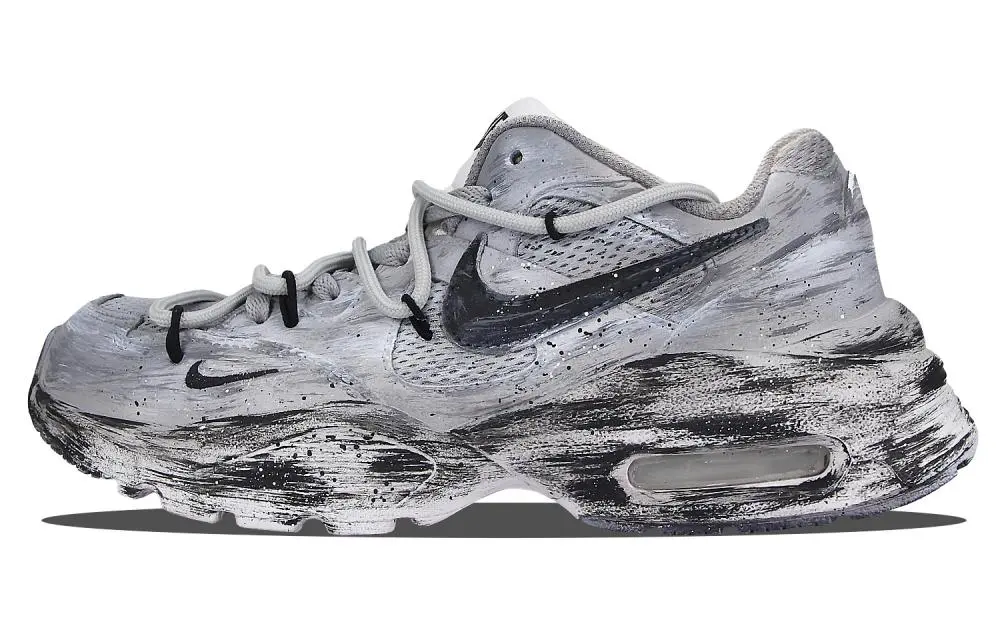 Nike Air Max Fusion Low Top Air Cushion Casual Running Shoes Women's Gray White