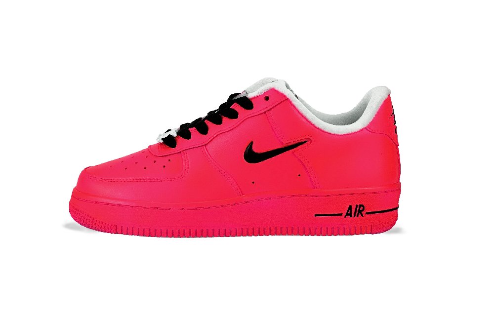 Nike Air Force 1 Anti-Slip Wear-Resistant Low-Top Skateboard Shoes Women's Watermelon Rose Red