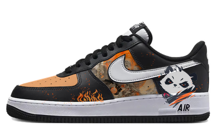 Nike Air Force 1 Skateboard Shoes Unisex Low-Top Black