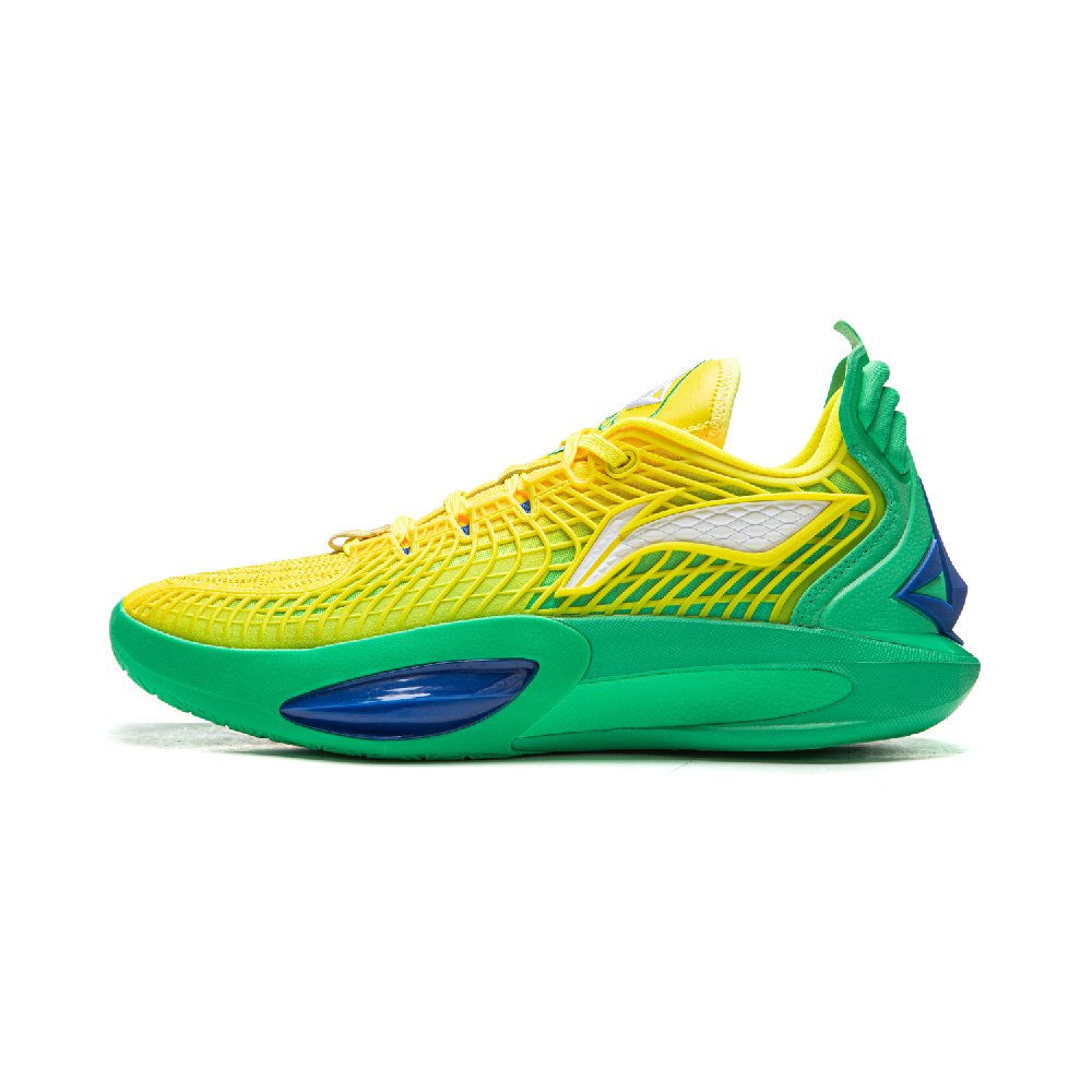 LiNing JB3 Coverage Anti Rollover Low Top Basketball Shoes Men's Yellow Green