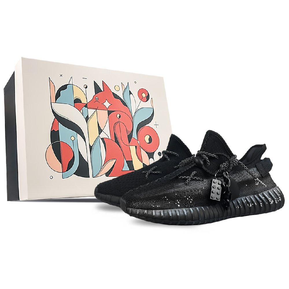 Adidas Originals Yeezy Boost 350 V2 Low Top Casual Shoes Unisex Black Gray