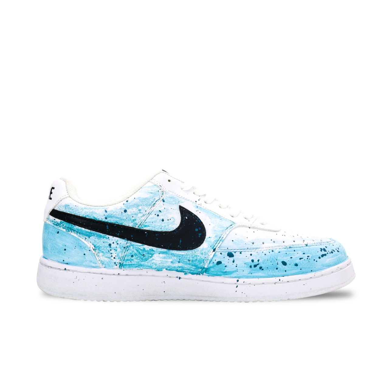 Nike Court Vision 2 Skateboard Shoes Unisex Low top Blue/Yellow/White