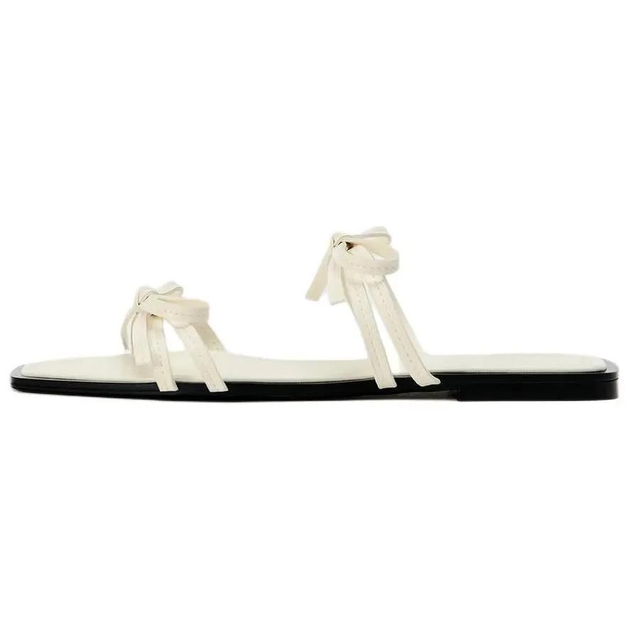 ZARA Slide Slippers Women's White