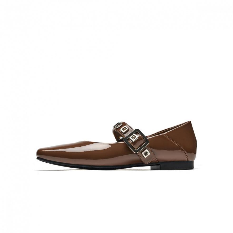 EBLAN Mary Jane Shoes Women's Khaki